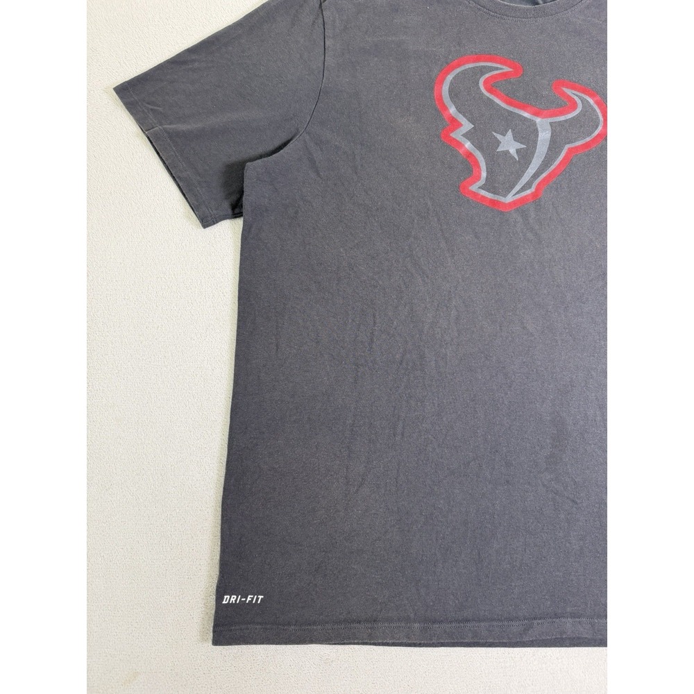 Nike Houston Texans Dri-FIT T Shirt Mens XL Gray NFL Football Athletic Tee - Picture 6 of 16